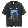T-shirt Streetwear Europeia Transfronteiriça Masculina Camiseta Harajuku Japonesa