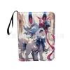 Binder de Colección de Tarjetas Pokemon de 4 Rejillas y 9 Ranuras para Dropshipping Transfronterizo, Binder de Colección con Cremallera de Color Sólido, Bolsa Binder de Almacenamiento de Tarjetas de Hojas Sueltas