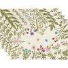 Amazon flores de primavera e plantas jogo americano decoração para casa cozinha mesa de linho estampa