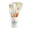 Venta Directa de Fábrica Mini Espátula de Silicona Cuchara de Grado Alimenticio Juego de 12 Piezas Set de Utensilios de Cocina de Silicona 550g
