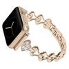 Para apple iWatch1/2/3/4/5 apple Watch Correa de Metal Hueca de Diamantes Festoneados Pequeños