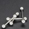 Fabricantes de clavos para lengua de acero inoxidable suministran directamente joyería para perforaciones corporales mayoristas de moda europea y americana clavo para lengua bola de repuesto de 5 mm