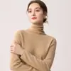 ¡Uso Versátil! Suéter 100% Cachemir Puro para Mujer, Cuello Alto, Agradable para la Piel, Suéter de Punto Suave y Esponjoso, Top Base de Cuello Alto