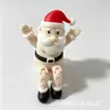Figura de Papai Noel impressa em 3D de PLA transfronteiriça, articulada para movimento, um brinquedo festivo de decoração de mesa de Natal