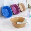 Lavabo Pequeño Cuadrado de Plástico Engrosado para Uso Doméstico, Adecuado para Dormitorios de Estudiantes, Lavado de Ropa de Bebé y Lavado de Verduras en la Cocina, Venta al por Mayor