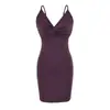 Vestido halter sexy escotado que deja al descubierto las clavículas, diseño retorcido, cintura alta, corte ajustado, sin espalda, vestido bodycon que realza la figura