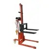 Carretilla Elevadora Pequeña Multifuncional Portátil para Carga y Descarga, Apilador Ligero con Manivela Manual, Metabo