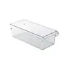 Caja Conservadora de Alimentos con Drenaje, Caja de Plástico Transparente para Almacenamiento de Alimentos para Huevos, Almacenamiento de Cocina, Caja de Almacenamiento para Refrigerador, Cajón