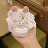 Faixa de Cabelo de Monstro de Desenho Animado Estilo Doce, Faixa de Cabelo de Pelúcia Engraçada, Elástico de Cabelo na Parte de Trás da Cabeça, Corda de Cabelo para Rabo de Cavalo