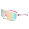Nuevas Gafas Deportivas para Montar al Aire Libre Hombres Marco Grande Europeo y Americano Gafas de Sol Conectadas Moda Transfronteriza Gafas de Sol Coloridas Protección Ocular