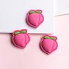 Rojo Rosa Fresa Oso Flor Lazo Resina Accesorios Funda para Teléfono Pata de Oso m Frijol Pegamento Crema DIY Material Rosa