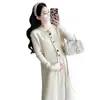 Vestido de punto para mujer embarazada Otoño e Invierno 2024 Diseño de moda coreana Chaleco con flecos holgado Falda Falda base ajustada