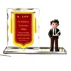 Adornos de cristal de alta gama y pancartas para profesores, médicos e instituciones para exhibir como un obsequio conmemorativo de gratitud a los mentores en el Día del Maestro