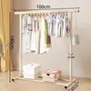 Perchero Extra Grueso, Armario de Pie, Colgador de Ropa Móvil Estilo Crema para Dormitorio en Casa, Perchero Sencillo para Dormitorio, Estante para Balcón