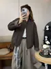 Jaqueta Padded Patchwork Color Block Estilo Coreano Atacado Feminina 2026 Outono/Inverno Nova Alta Qualidade Solta Casual Versátil Casaco de Algodão