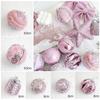 Esfera Rosa de Navidad Bola de Burbujas Decoración para Árbol de Navidad Colgante de Navidad Decoraciones Navideñas DIY Estrella para la Punta del Árbol Colgante
