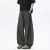 Calça de trabalho americana celanfit perna de foice masculina primavera e verão nova marca moderna solta retrô perna larga versátil casual calça comprida