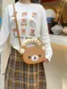 Bolso de mano de oso lindo estilo coreano, moda de dibujos animados, mochila dulce, diseño de alta calidad, portátil para salidas, bolso de hombro casual