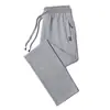 Pantalones Casuales de Otoño Puro Algodón Pierna Recta Pantalones Deportivos Hombres Primavera y Otoño Gruesos Holgados talla extra Pantalones Simples Modernos para Hombre