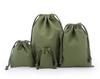 Bolsa de algodón con cordón y logotipo impreso personalizado, venta al por mayor, en stock, embalaje ecológico, bolsa de almacenamiento