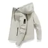 Chaqueta para Hombre 2021 Casual con Capucha Color Sólido Jóvenes Atractivos Tridimensional Casual Cómoda Bolsillo con Cremallera Superior