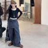 Ropa de Otoño para Niñas 2025 Pantalones Nuevos Estilo Callejero Moderno para Niños Pantalones Largos Vaqueros Desmontables para Niñas Transfronterizo