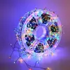 Luces de Navidad de Alambre Verde Petardo Luces de Árbol de Navidad Cadena de Luces Decorativas para Exteriores de Vacaciones Luces de Atmósfera Impermeables Transfronterizo