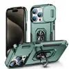 Aplicable a la funda del teléfono Apple 18 Funda protectora integral con soporte de anillo creativo de ventana abatible transfronteriza iphone17pm