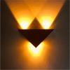 Lámpara de pared LED triangular creativa moderna para sala de estar, dormitorio, mesita de noche, fondo, pasillo, KTV, color, envío gratis