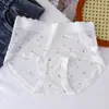 Roupa íntima feminina de seda gelada de cintura média, macia, delicada, alta elasticidade, respirável, entrepernas estendida, cueca triângulo sem costura 2226