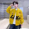 Chaqueta de Otoño para Niños 2026 Estilo Nuevo, Chaqueta de Béisbol Primavera-Otoño para Niño Grande, Chaqueta de Motocicleta Elegante para Niños