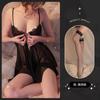 Lencería Sexy, Traje de Tentación de Deseo Puro Sexy de Malla Transparente, Pijamas, No es Necesario Quitarse el Uniforme, Ropa de Cama Apasionada con Entrepierna Abierta