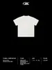 Bk Patchwork Desconstruído Roupas Masculinas 225g Marca Americana Tendência Casual Cool Cor Sólida Gola Redonda Solta Manga Raglan Curta Camiseta