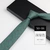 Ropa formal para hombre para trabajo profesional novio de boda coreana artístico estilo académico simple azul gris 6cm atado a mano