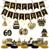 Guirlanda de decoração de aniversário transfronteiriça ornamento pendurado espiral banner de aniversário de 40 50 60 anos decoração pendurada ornamento de favo de mel