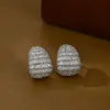 Pendientes de Plata de Ley S925 Diseño de Moda Coreana Circonita para Mujer Exquisitos de Lujo Ligero Pendientes de Gota de Agua Versátiles Pendientes para Viajar al Trabajo