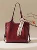 Bolsa Tote Feminina Bolsa de Grande Capacidade Bolsa de Axila 2025 Nova Bolsa Vermelha para Noiva Bolsa de Casamento Vintage Diariamente Disponível