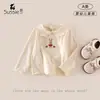 Ropa interior para niñas 2026 Otoño Nuevas llegadas Ropa para bebés y niños pequeños Camiseta de manga larga con dibujos Top versátil para bebé niña