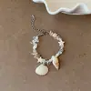 Diseño Caracola Estrella de Mar Concha Tejida Pulsera de Hilo para Mujer Linda Dulce Elegante Moda Pulsera Elegante
