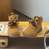 Botines estilo Martin para niños, botines de tobillo para niñas de otoño e invierno, botines casuales amarillos, nuevo estilo 2026, botines de cuero estilo británico retro para niñas pequeñas