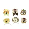 Otoño e Invierno Nuevo Estilo Bordado de Cabeza de Oso Aplique de Tela Accesorios para el Cabello Pasadores Materiales Zapatos Sombreros Pantalones Calcetines Bufandas Accesorios de Ropa