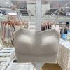 Camisola de Gofre y Burbujas Sin Costuras Estilo Coreano Más Vendida Top sin Mangas Dulce Anti-Exposición Cómoda Versátil Camisola Blanca