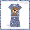 Verão Infantil de manga curta T-shirt terno meninos pijamas fino meia-manga shorts bebê meninas leve respirável ar condicionado roupas