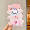 Franja de Tricô Estilo Pastoral Adesivos Estilo Coreano Pequenas Flores Adesivos Mágicos Máscara de Lavar o Rosto Faixa para Cabelos Rebeldes de Meninas