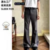 Pantalones Vaqueros Versátiles de Moda Otoñal, Atrevidos y Guapos para Hombre, Moda Casual Callejera Japonesa, Simples, Adelgazantes, Alargadores de Piernas, Micro-Campana