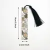 Novo marcador de página floral acrílico transfronteiriço da Amazon, marcador de página de borla floral pequeno estético 2D, marcador de página acrílico