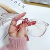 Nuevas Gafas de Montura Grande Anti-Luz Azul Estilo Coreano Montura Lisa para Celebridades de Internet Hombres y Mujeres, Montura de Gafas Marrón Frío Ultraligera