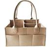 Bolsa de fieltro para mamás transfronteriza, Bolsa de almacenamiento para pañales de bebé, Bolsa colgante portátil de almacenamiento de maquillaje para madre y bebé
