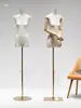 Accesorios para tienda de ropa estilo coreano nuevo maniquí de medio cuerpo cuerpo plano pecho pequeño soporte de exhibición ropa de mujer