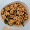 Rosas de múltiples cabezas Flores secas, Flores reales tostadas y secas, Materiales para bricolaje, Decoración personalizada para el hogar, Adornos de flores secas de neón, Venta al por mayor del fabricante
